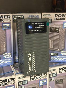 Powerbank Remax RPP-161 50000mAh PD + QC3.0 (PD+QC 27W+22.5W) Повербанк із швидкою зарядкою Remax RPP-161  фото