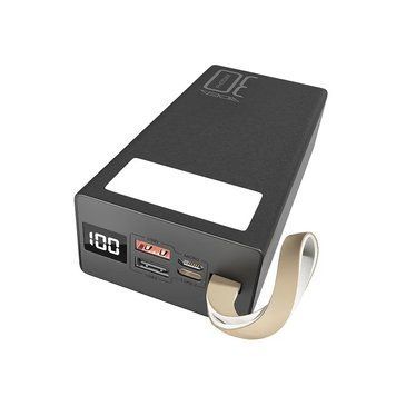 Портативная Зарядка Power Bank Ridea RP-D30L Phoenix 30 10W digital display + lamp 30000 mAh Черный 244 фото