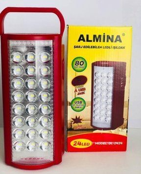 Ліхтар переносний світлодіодний з повербанком, 24 Led, Almina 2424 Almina 2424 фото